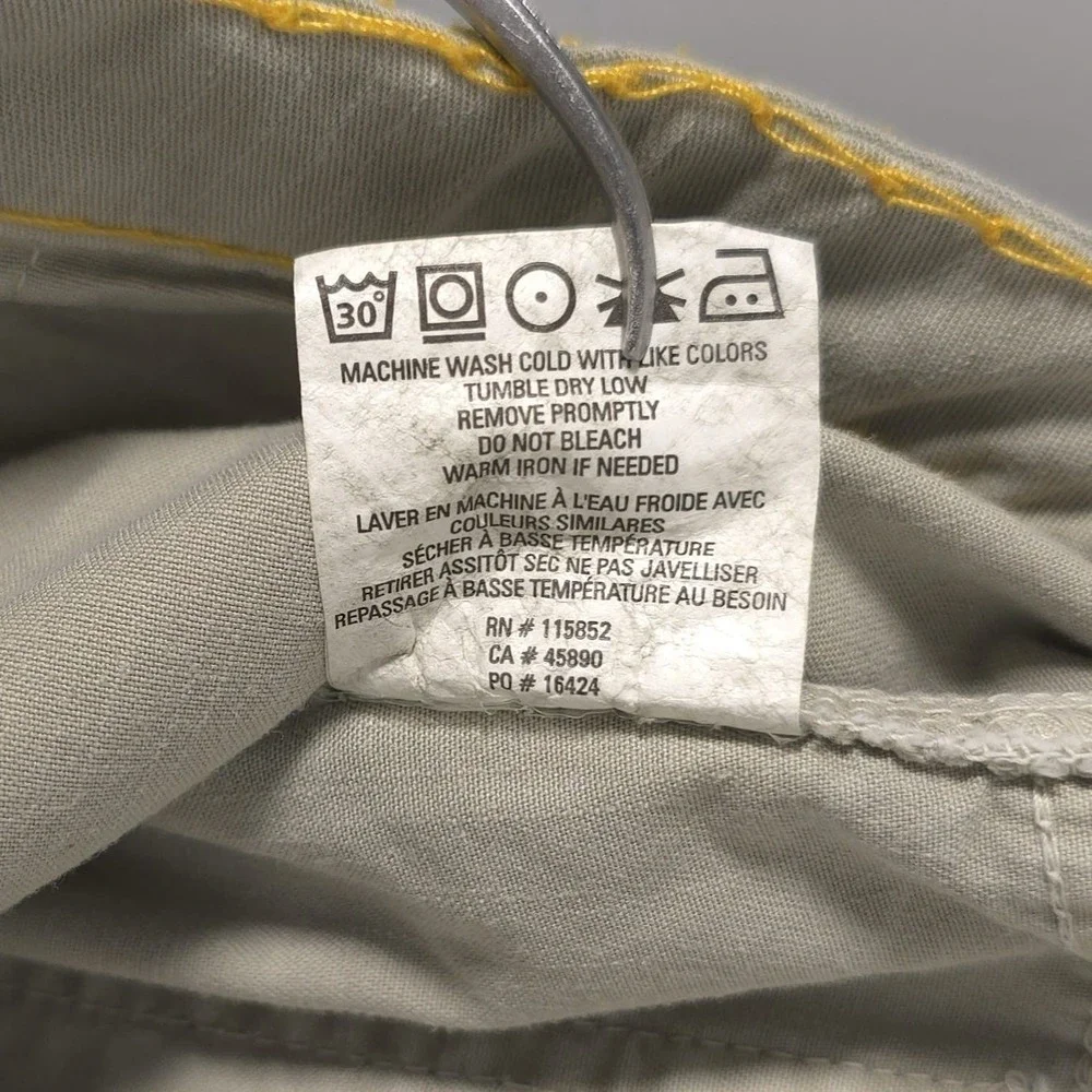GRAMICCI Women's Pants Size 6 Straight Flare Drawstring Hiking Gray‎ Green